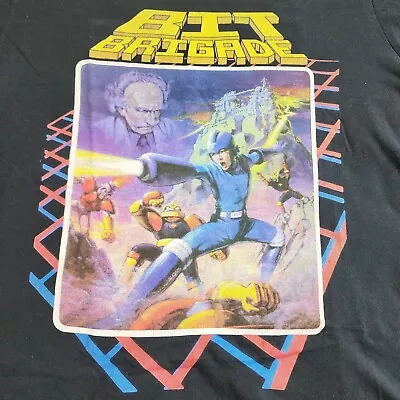 Vintage BIT Brigade Mega Man Unisex Video Game T-Shirt Black Size L • $18.69