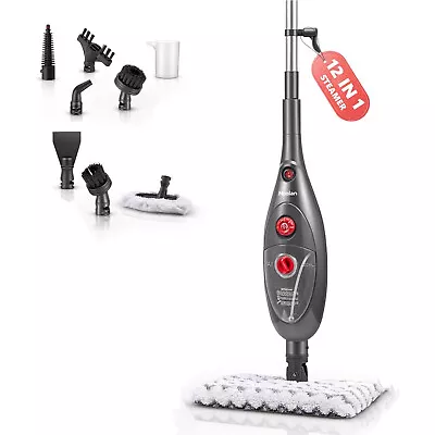 Moolan 12in1 Multipurpose Hardwood/Tile Floor Natural Steam Mop Cleaner Handheld • $89.99