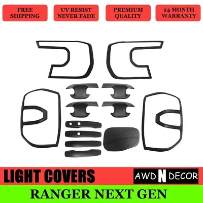 Door Handle Cover+guard Bowl+ Fuel Tank Cover For Ford Ranger Next Gen Xl/xls • $119.99