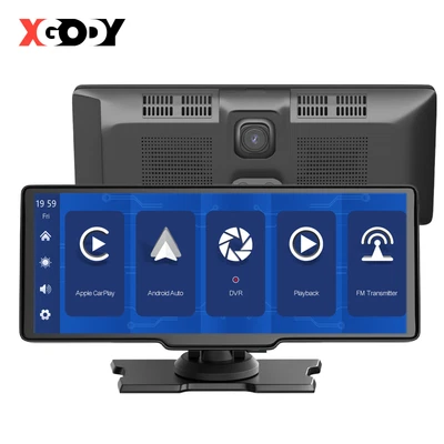 $152.99 • Buy XGODY 10.26  2.5K Dual Car Recorder Dash Cam Touch Wireless CarPlay Android Auto