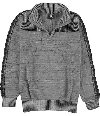 Rock & Republic Mens Marbled Mock-Neck Pullover Sweater • $35.37