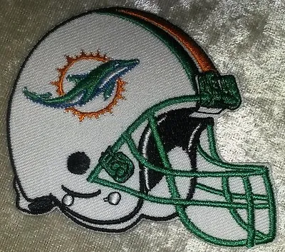 Miami Dolphins Helmet 3.5  Iron On Embroidered Patch~USA Seller! • $4.95
