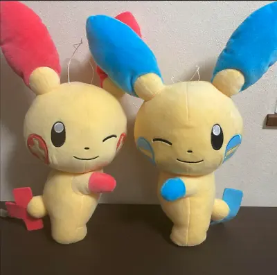 Pokemon Plusle Minun Hopepita Big Plush Doll 2 Set Bandai Japan New With Tag • $48.40