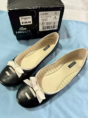 Lacoste Flat Shoes Size 6 With Box • $25