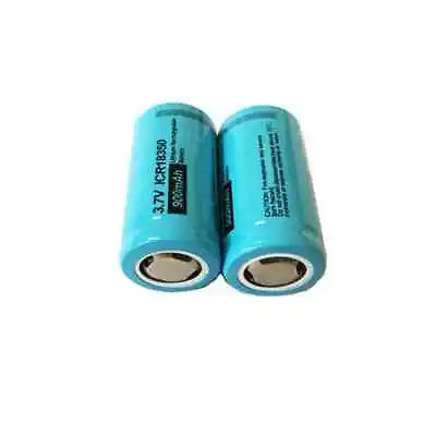 1/2Pcs PKCELL 3.7V Lithum ICR 18350 900mah Pilas Rechargeable Battery (L) • £7.99