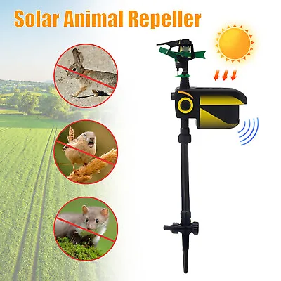 Animal Sensor Repeller Solar Motion Activated Water Deterrent Garden Sprinkler • $41