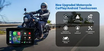 CarPlay Lite C5 SE Portable Motorcycle GPS Wireless CarPlay/Android Auto Screen • $99.99