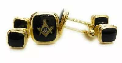Freemason Masonic Cufflinks And Studs !! Manufacturers Direct Pricing!! • $24.37