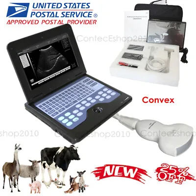 VET Animal Ultrasound Scanner 3.5 Convex Probe Portable Laptop Machine Fedex USA • $1249