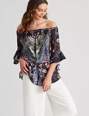 Liz Jordan - Womens Tops -  Embellished Kaftan • $18.33