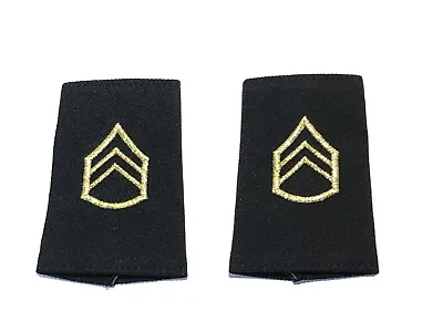 SMALL SET Of US ARMY STAFF SGT SSG E-6 EPAULET SHOULDER BOARDS ASU UNIFORM DRESS • $9.95