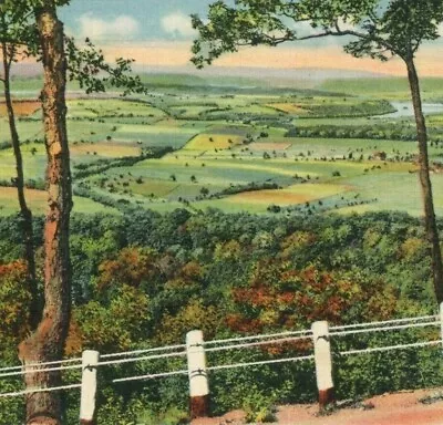 View Peters Mountain Looking To Halifax And Millersburg Harrisburg PA Postcard • $11.85