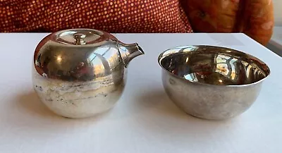 MCM Dansk Spain Silver Plated Vivianna Torun Creamer And Sugar Bowl • $275