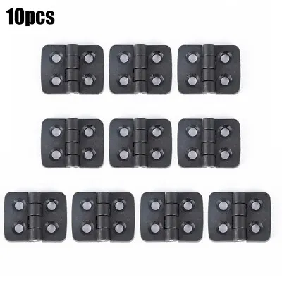 UK Small Hinges Mini Plastic Black Door Bearing Butt Cabinet ABS Hinge 10PCS • £3.99