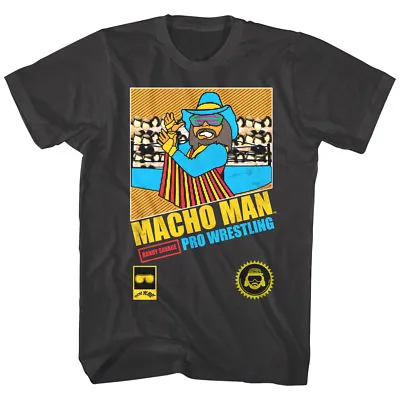 Macho Man Randy Savage Pro Wrestling Pixel 8Bit Men's T Shirt Gaming WWE Legend • $16.99