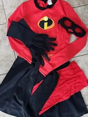 Incredibles 2 Violet Costume Dress Girls LG 10-12 Disney Complete Tights Unworn! • $15