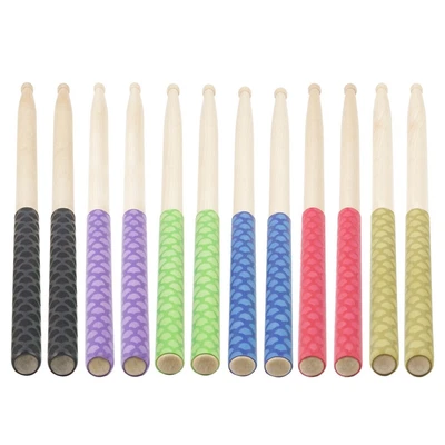 $11.92 • Buy 1 Pair Drum Stick Grips Anti-slip Absorb Sweat Grip For 7A 5A 5B 7B Drumsticks