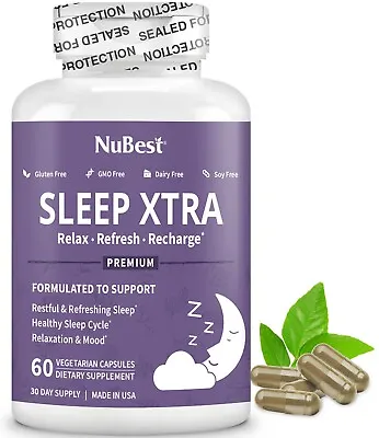 Sleep Xtra By NuBest Natural Sleep Aid Deep Sleep Vegan Non-Habit-Forming • $23.89