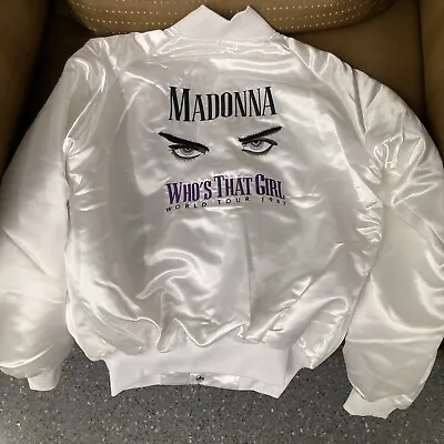 Madonna Large 1987 Who's That Girl Satin Tour Jacket Alpha Celebration 2023 2024 • $399.99