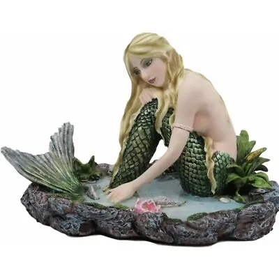 Ebros  Maiden Mermaid By The Lagoon Statue Nautical Mermaid Figurine • $45