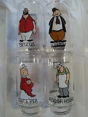 Popeye Coca-Cola Kollect A Set Series Drinking Glasses 1970 S  • $30