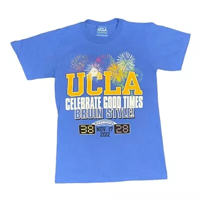 UCLA T-Shirt American Football College Tee NFL USA Sports Activewear Blue A VGC • £12.99