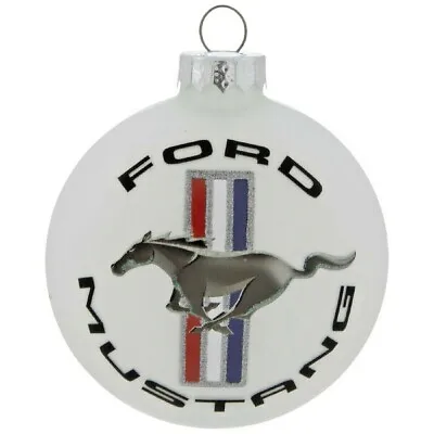 Ford Mustang Logo Collectable Glass Christmas Ornament By Northlight • $21.97