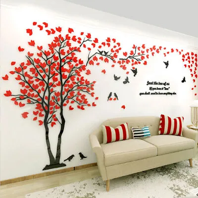 3D Flower Tree Home Room Art Decor DIY Wall Sticker Removable Decal Vinyl Mural • $24.90