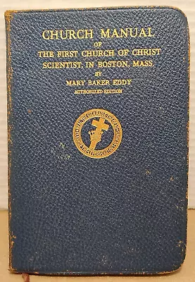 Church Manual Of The First Church Of Christ Scientist In Boston Mass - Leather • $9.04