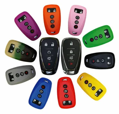 Key Fob Silicone Rubber Remote Cover For Chevy Camaro Cruze Malibu Blazer Spark • $8.99