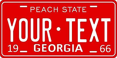 Georgia 1966 License Plate Personalized Custom Car Auto Bike Motorcycle Moped • $11.15