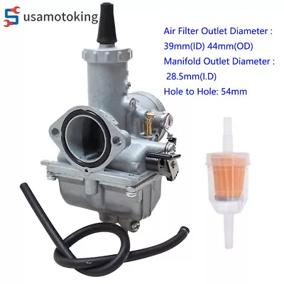 VM26 30mm Carburetor For Mikuni Go Kart ATV Pit Bike Taotao Coolster 200cc 250cc • $32.99