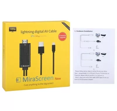 MiraScreen LD10 8 Pin To HDMI USB Smart Converter 1080P HDTV Digital AV Cable • $14.99