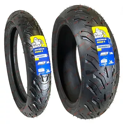 Michelin Road 6 160/60ZR17 120/70ZR17 Front Rear Motorcycle Tires Set • $479.98