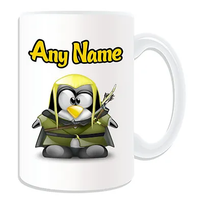 £10.07 • Buy Personalised Gift Legolas Penguin Mug Money Box Cup Movie Hero Hobbit Lord Rings