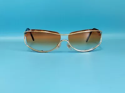 VINTAGE NEW CHANEL 4027 C.139/56 SHIELD SUNGLASSES MADE IN ITALY 62/12 #X89 • $309.33