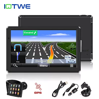 128MB+8G Sat Nav EU AU North America Map Speeding Alarm 7 Inch Car GPS Navigator • $68.29