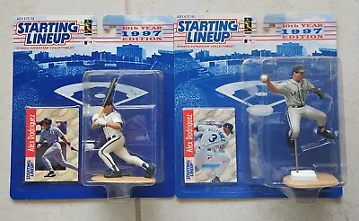 2X 1997 SLU MLB ALEX RODRIGUEZ HITTING PITCHER SEATTLE MARINERS  FIGURES! C64 • $9.99