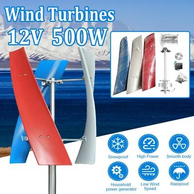 $255 • Buy Fast DC 12V 3-Blades Helix Wind Turbine Generator Vertical Axis Wind Power