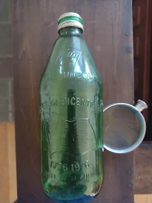 Vintage 7up The Uncola Bicentennial Drum Green Glass Empty Bottle 1776-1976  • $14.99