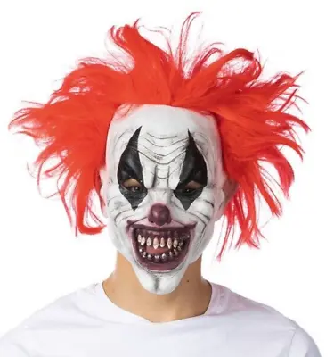 £12.99 • Buy Evil Clown Mask Latex Fancy Dress Costume Scary Full Head Horror Party UK