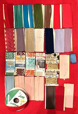 Lot Of 30 Vintage Trims And Tapes For Sewing & Crafts • $12