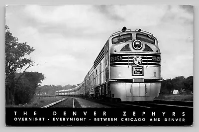 $5.95 • Buy Denver Zephyrs Overnight Trains To Chicago Vintage Burlington RR Unused Postcard