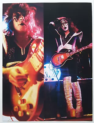 Kiss Ace Frehley Live 70's / Paul Stanley Vintage Magazine Pinup Poster Clipping • £8.54