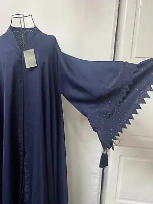 Blue Colour Open Abaya  • £28