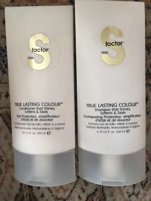 TIGI S Factor True Lasting Colour Shampoo 6.75 Oz & Conditioner 8.5 Oz  F8 • $20