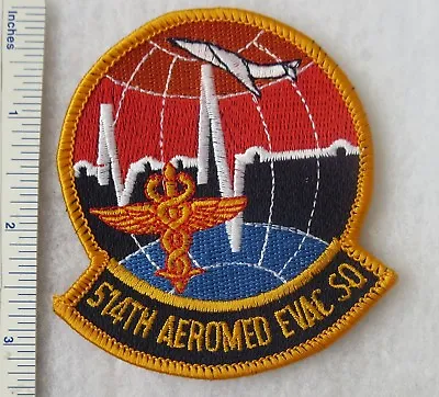 514th AEROMED EVAC SQUADRON US AIR FORCE PATCH Vintage USAF ORIGINAL • $5.06