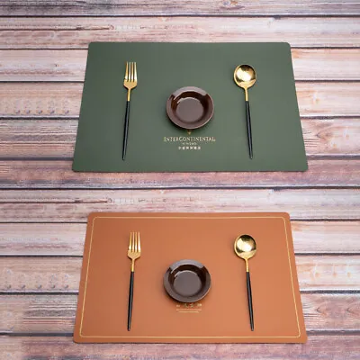 $15.10 • Buy Rectangle Dining Dinner Table Place Mat Washable Non Slip Place Mats Kit Hd