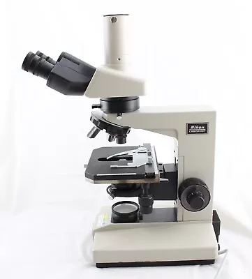 Nikon Labophot Polarizing Trinocular Microscope 4x 10x 40x • $899.99