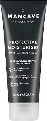 ManCave Anti-Ageing & SPF 20 Moisturiser 100ml Counteract Sign Of Premature • £16.99